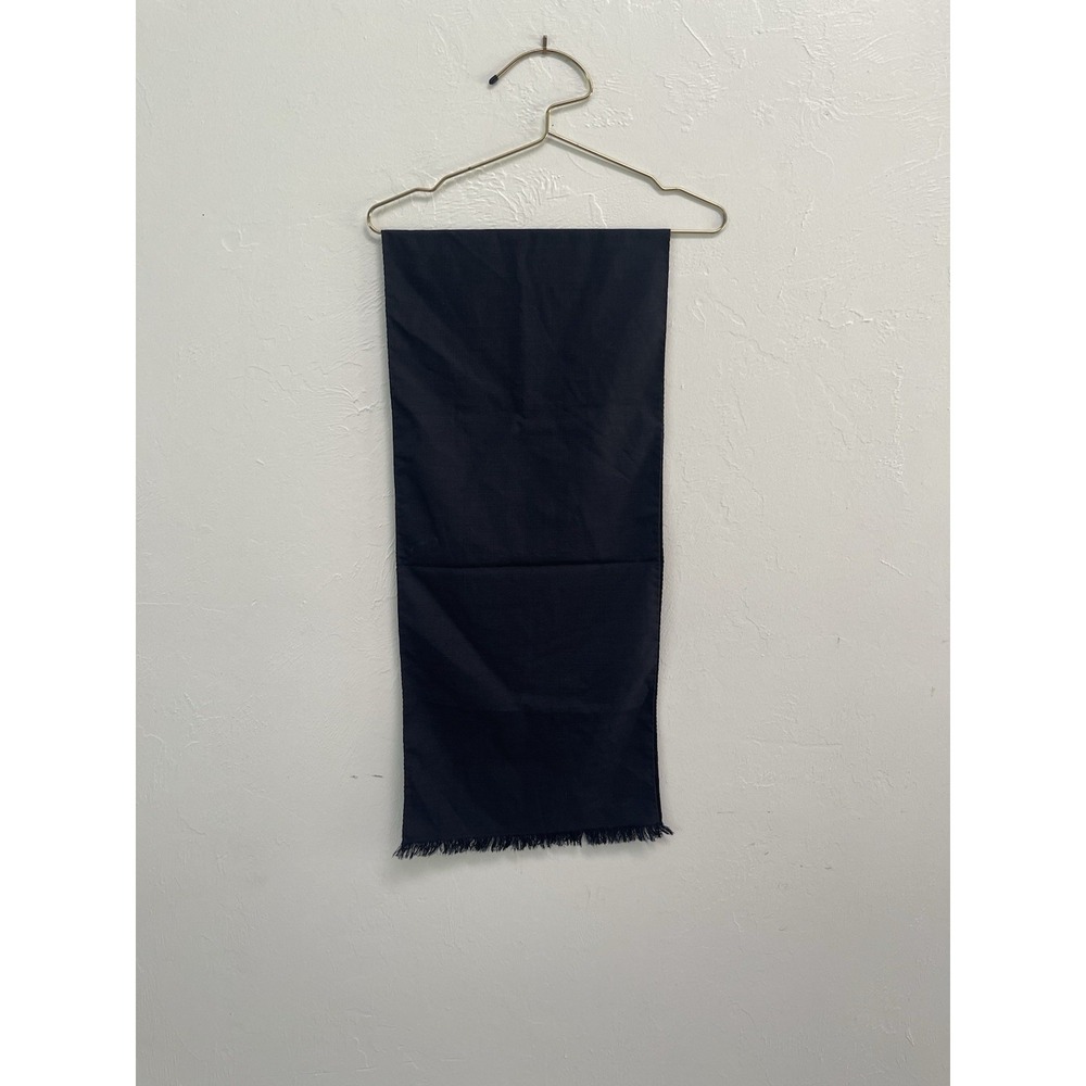 Yves Saint Laurent Vintage Scarf Wool Made In Italy Grid Print Dark Academia